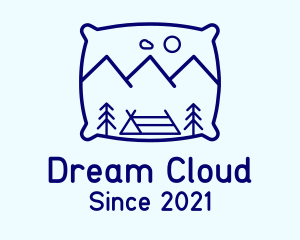 Bed Pillow Mountain Camp logo