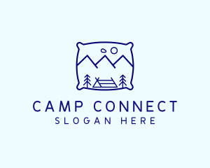 Bed Pillow Mountain Camp logo