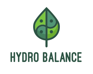 Asia Eco Balance Leaf logo design