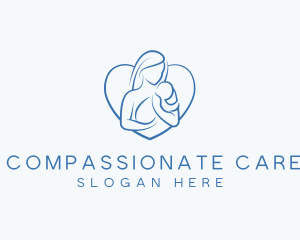 Mother Care Heart logo design