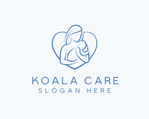 Mother Care Heart logo design