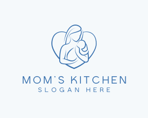 Mother Care Heart logo design