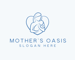 Mother Care Heart logo design