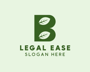 Herbal Farming Letter B  Logo