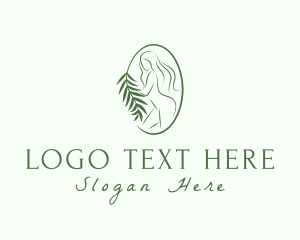 Female Body Leaves logo