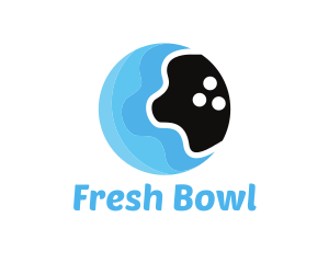 Water Bowling Ball logo design