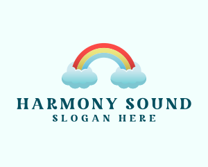 Pride Rainbow Cloud Logo