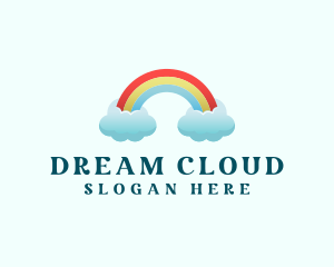 Pride Rainbow Cloud logo design