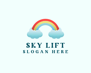 Pride Rainbow Cloud logo design