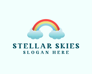 Pride Rainbow Cloud logo design