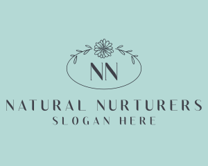 Natural Flower Boutique logo design