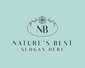 Natural Flower Boutique logo design