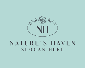 Natural Flower Boutique logo design