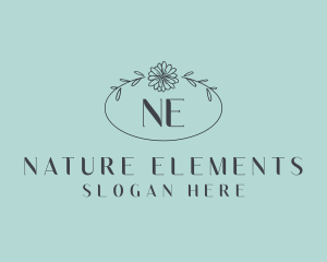 Natural Flower Boutique logo design