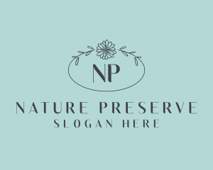 Natural Flower Boutique logo design