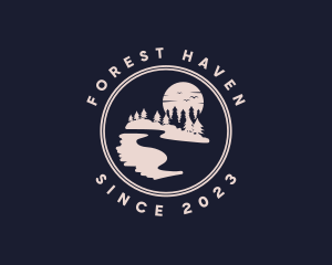 Moon River Forest logo design