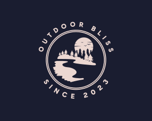 Moon River Forest logo design