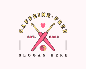 Crafting Crochet Hook logo design