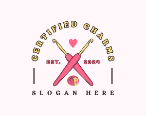 Crafting Crochet Hook logo design