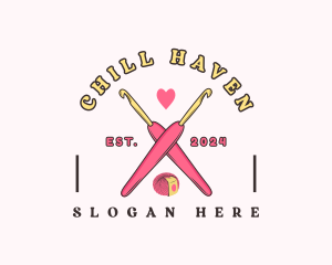 Crafting Crochet Hook logo design