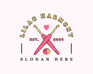 Crafting Crochet Hook logo design