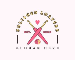 Crafting Crochet Hook logo design