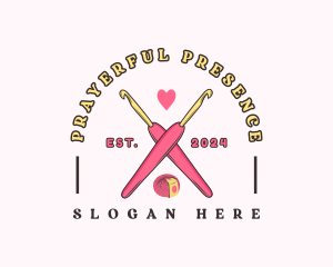 Crafting Crochet Hook logo design