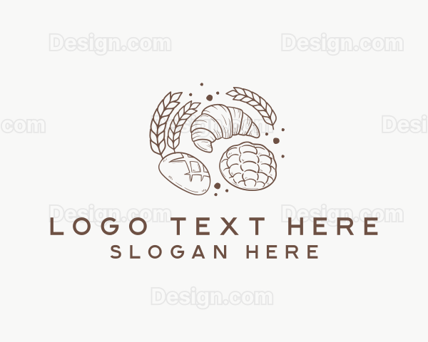 Wheat Bread Pastry Logo