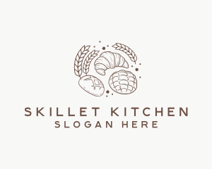 Wheat Bread Pastry logo design