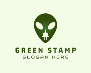 Electric Alien Plug logo design