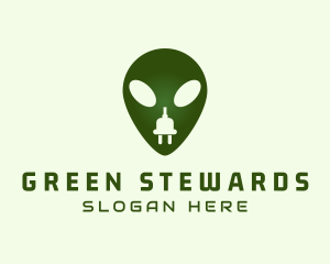 Electric Alien Plug logo design