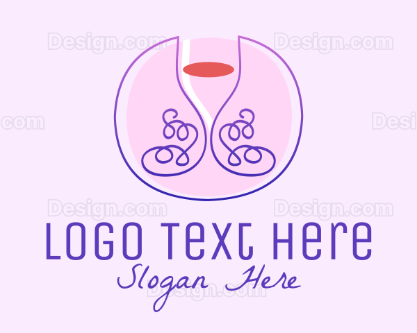 Wine Glass Vines Logo