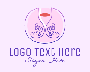 Wine Glass Vines logo design