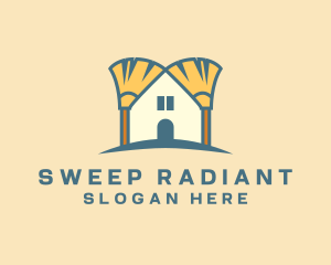 Broom Sweep Cleaning logo