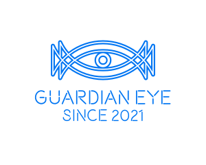 Minimalist Surveillance Eye  logo design