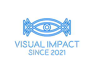 Minimalist Surveillance Eye  logo design