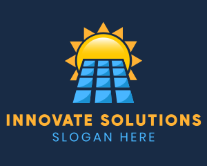 Solar Panel Sunlight  Logo