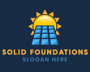 Solar Panel Sunlight  Logo