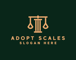 Professional Law Scale logo design