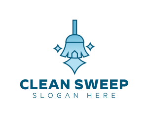 Cleaning Broom Tool logo design