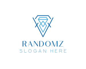 Blue Crystal Diamond Logo