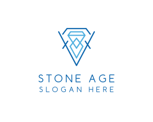 Crystal Diamond Jewelry logo design