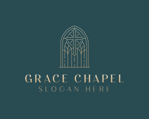 Christian Cross Church logo design