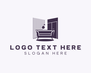 Interior Sofa Furniture logo design