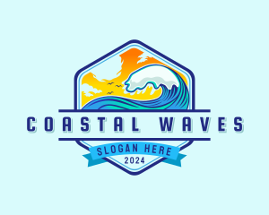 Wave Surf Club logo design