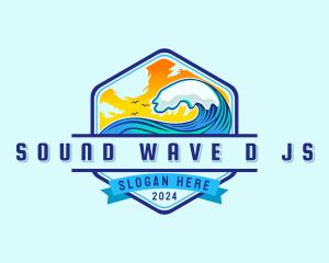 Wave Surf Club logo design