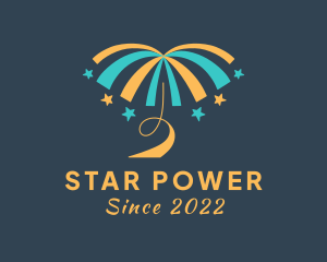 Stars Fireworks Display logo design