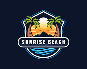 Travel Beach Island logo design