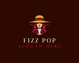 Woman Hat Salon logo design