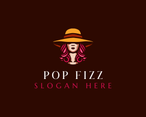 Woman Hat Salon logo design